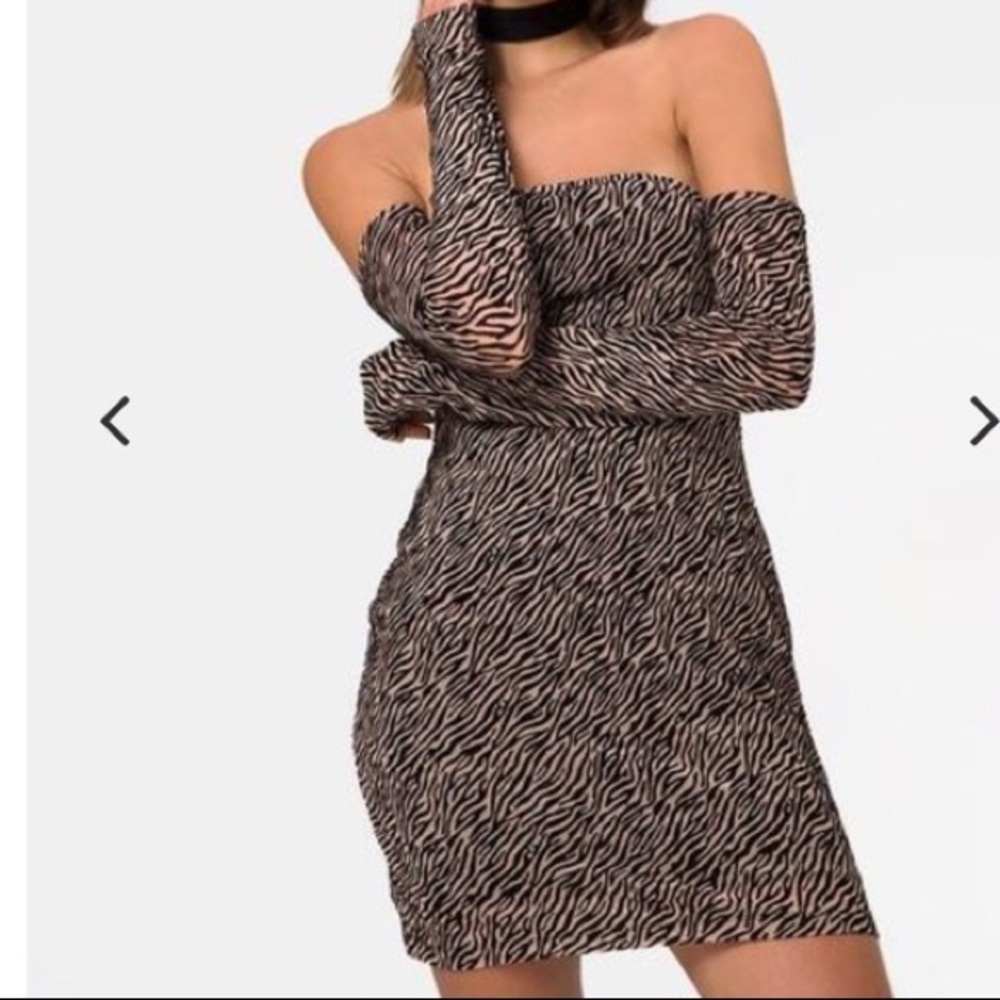 Motel animal print dress